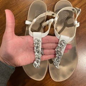 Badgley Mischka Bridal Sandals, size 9